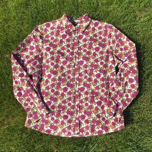 🌹Lands' End Floral Blouse